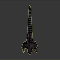 Realistic Godzilla 3D Model Featuring Scaly Skin Spiked Back And Textured Body