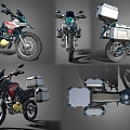 Modern aktds motorcycle rally motorcycle multi-purpose motocross motorcycle adventure motorcycle 3d model