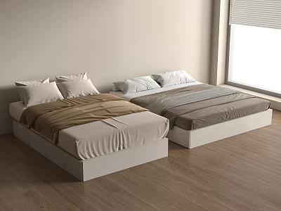 Modern Tatami Bed Bed 3d model