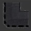 Brick Exterior Residential Building With Multiple Floors Balconies Dark Roof And White Base