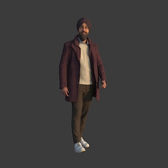 Arab Foreign Men 3d model