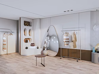 Modern Clothing Store 3d model