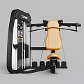 CYBEX Professional Chest Press Fitness Equipment With Orange Leather Seat And Sturdy Frame