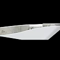 Modern Reception Desk With Sleek Curved Design And Natural Marble Texture