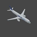 MC-21-310 Passenger Aircraft Exterior With White Body And Blue Livery