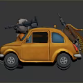 Self-made armed car modified car modified car chariot doomsday car self-made car self-made car modified car 3d model