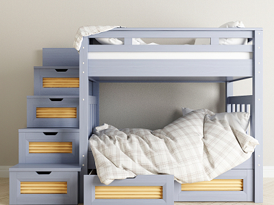 Modern Upper and Lower Bed Children's Upper and Lower Bed model