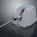 Modern Military Weapon 3D Model Featuring Gray Base And Long Barrel Structure 3d model