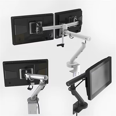 Ergonomic Adjustable Computer Monitor Stand Mount For Multi Screen Desktop Setup 3d model