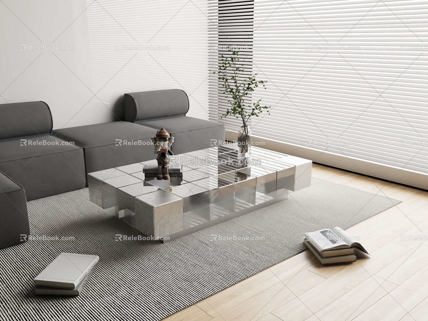 Modern coffee table 3d model