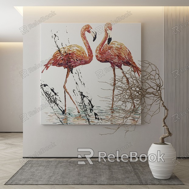 Modern Animal Painting Decorative Painting model