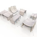 Multiple White Canvas Tents With Foldable Stands And Portable Design For Camping