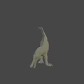 Realistic 3D Dinosaur Model With Long Tail And Clawed Feet Design 3d model