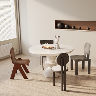 Modern table combination 3d model