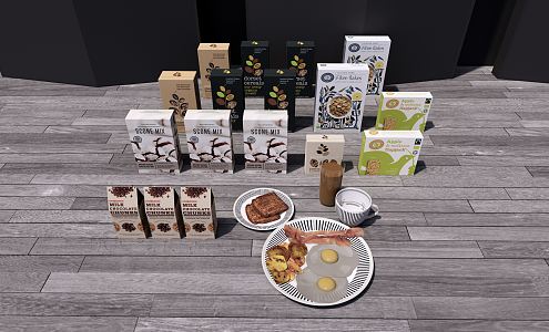 Modern Food 3d model