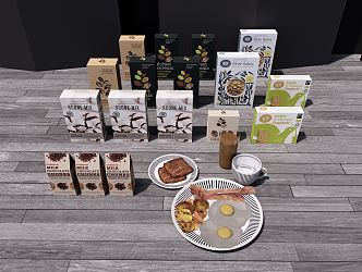 Modern Food 3d model