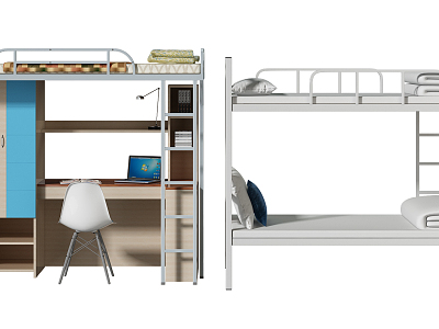 Modern Bed and Bunk Bed Dormitory Bunk Bed model