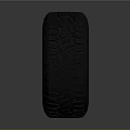 Car Tire With Black Red Alloy Wheel Rim And BBS Logo Tread Pattern