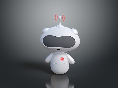 Robot Assistant Small Robot Butler Robot Butler 3d model