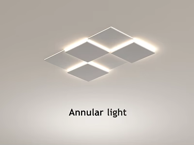 Annular Ceiling Light With Modern Design And Bright Illumination For Home Interior 3d model