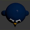 Cute Cartoon Penguin Toy With Blue White Body And Yellow Beak Feet