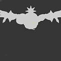 3D Animal Character With Spiked Armor Yellow Eyes And Sharp Teeth