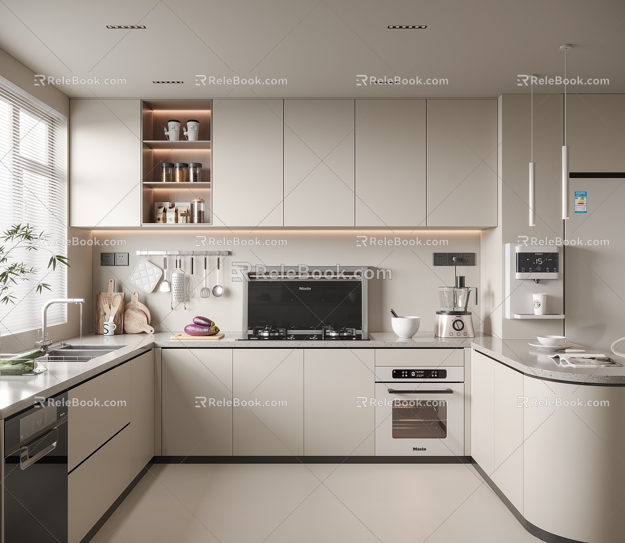 Modern Kitchen 3d model