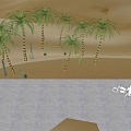 Modern Desert Desert Scenic Spot Landscape 3d model