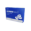 Blue Box Bulletproof Coffee Solid Beverage with Coffee Bean Design