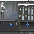 Anime Style Game Movie Character With White Hair And Mechanical Outfit Holding Sword