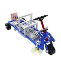 Mechanical Model Structure With Steering Wheel Gears And Metal Frame Components 3d model