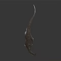 Realistic T Rex Dinosaur Model With Detailed Textured Skin And Open Mouth