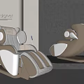 Designer Modern Massage Chair With Streamlined Design And Ergonomic Features For Home Comfort