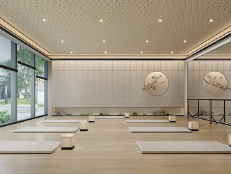 New Chinese Yoga Room 3d model