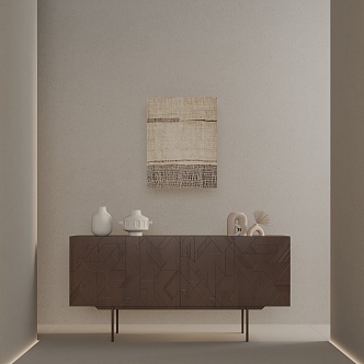 Modern Entrance Cabinet 3d model