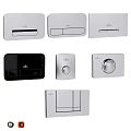Various Styles Daily Washing Products In Silver And Black Modern Design Cases