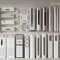 Modern Air Conditioners And Fans In Various Styles With Sleek Designs For Home Cooling