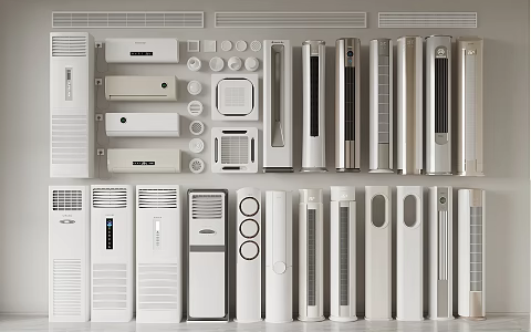Modern air conditioning combination 3d model