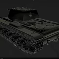 Vintage Military Tank Design With Detailed Metal Tracks Turret And Cannon