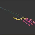 Biological Sensor Probe With Colored Wires And Metal Structure Design