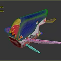 Red Bull Themed Model Aircraft With Colorful Blue Red Yellow Design And Aerodynamic Shape