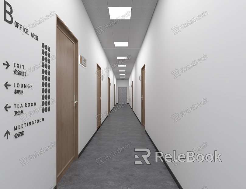 Office Away 3D Model model