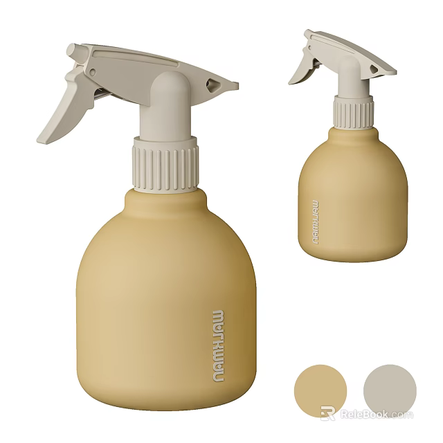 Beige And Light Grey Nanhulu Fire Equipment Sprayer Bottles With Color Options 3d model 