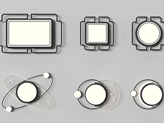 modern ceiling lamp living room ceiling lamp square ceiling lamp 3d model