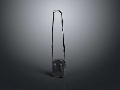 Minimalist Mesh Crossbody Bag With Adjustable Shoulder Strap For Everyday Use 3d model