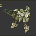 Mech Warrior Mech Soldier Machine Battlearm Mechanical Battlearm Machine Fighter Robot 3d model