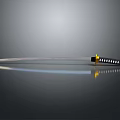 Traditional Samurai Sword Featuring Sharp Silver Blade Yellow Black Handle And White Accents