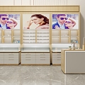 Modern Commercial Space Glasses Jewelry Cosmetic Display Cabinet 3d model