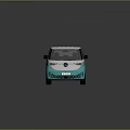 Turquoise and White Volkswagen Van with Modern Exterior Design and Alloy Wheels