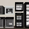 Modern Kitchen Interior With Built in Appliances Like Dishwashers And Ovens